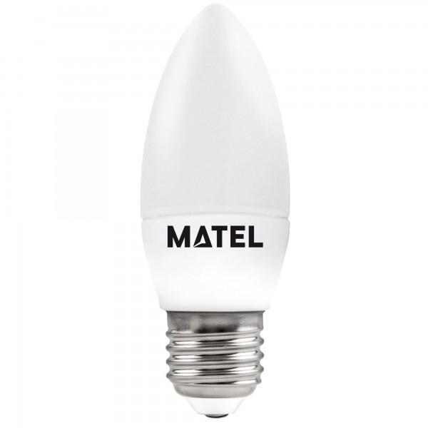 Bomb.led vela e27  7w.fria (caja de 10 unidades)