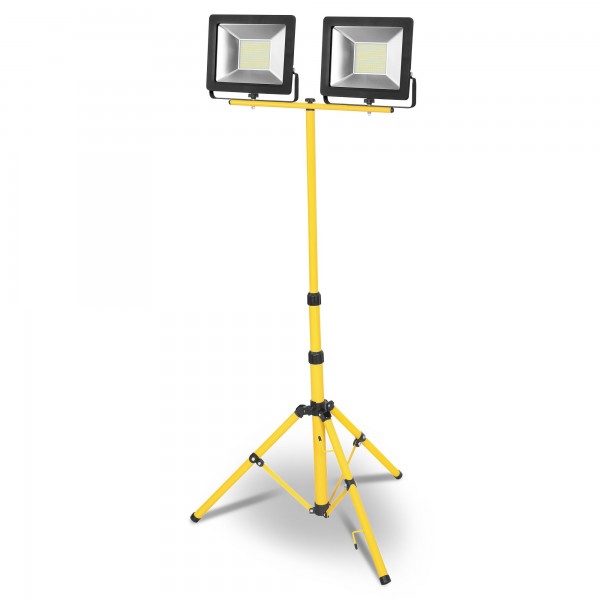 Proyector led tripode 5mt.2x20w.fria