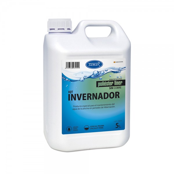 Invernador especial piscinas poliéster liner, garrafa 5 l (pack 4 unidades)