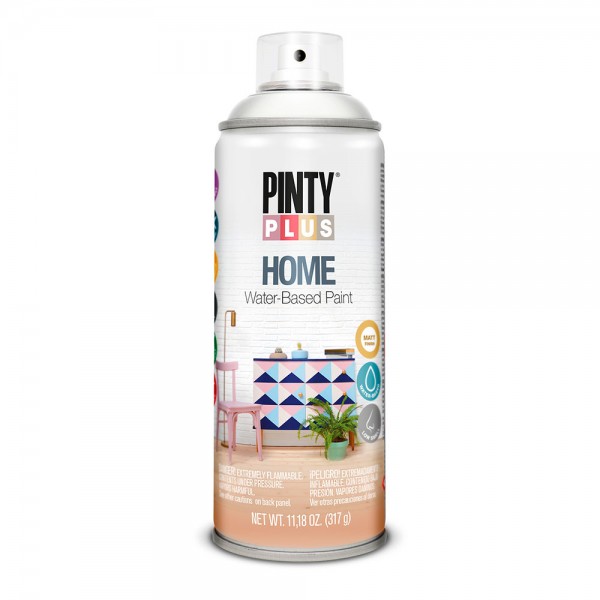 Pintura acrílica spray home water-based 520 cc neutral white hm111 (pack 2 unidades)