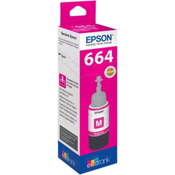 Epson botella tinta ecotank t6641 magenta