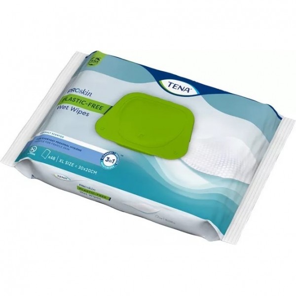 Tena Proskin Plastic Free Wet Wipes 48 Toallitas