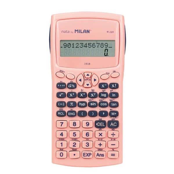 Calculadora científica m240 serie 1918 rosa en blister