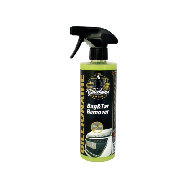 Billionaire Bug&Tar Remover Limpia Insectos Elimina Rastros de Insectos en Faros Parabrisas y Parachoques Aroma a Menta 500ml