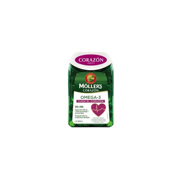 Mollers Corazon Omega 3 80 Capsulas