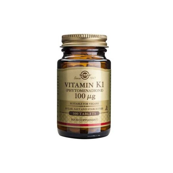 Solgar Vitamina K Natural 100mcg 100 Comp