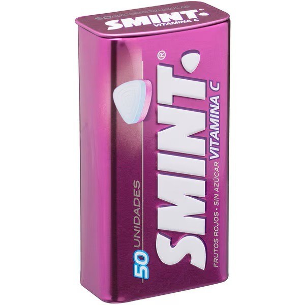 Smint Frutos Rojos con Vitamina C Sin Azucares 50 Unidades