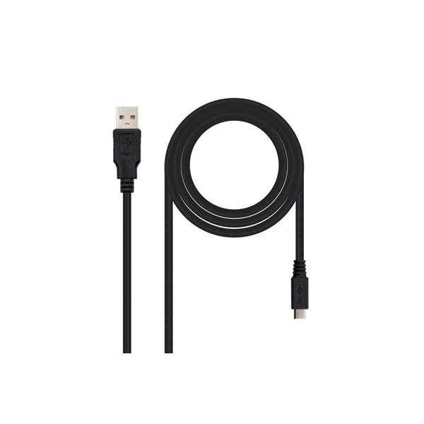 Nanocable cable usb 2.0 a/m micro usb b/m 0,8 m