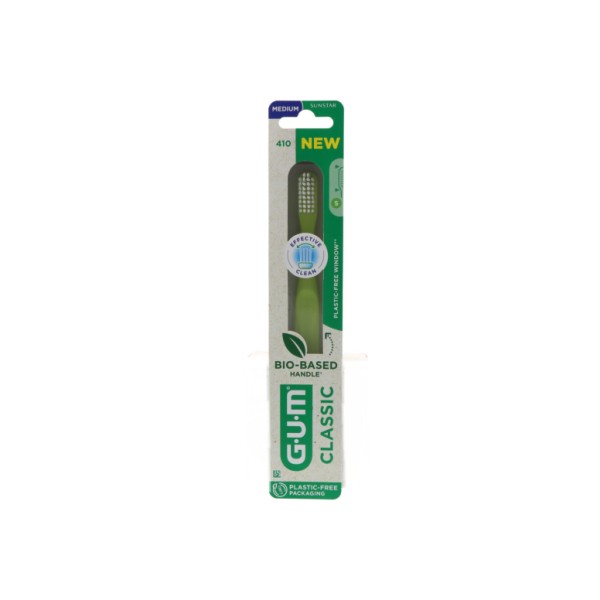 GUM Cepillo Dental Adulto 410 Clasic Medio