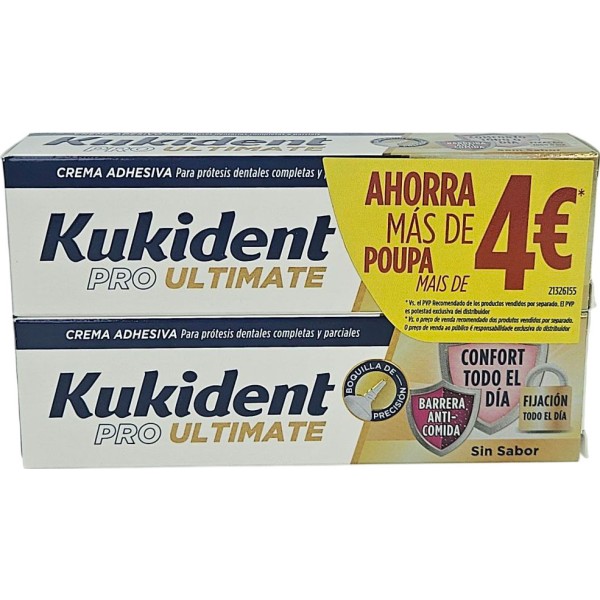 Kukident Pro Ultimate 2x40 g Sin Sabor Promo