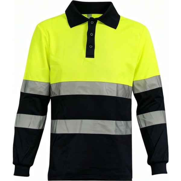 Polo reflectante m/larga t.3xl