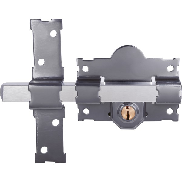 Cerrojo t/fac gris 27x50mm.doble serr.