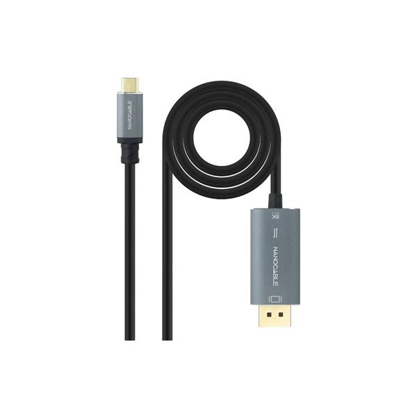 Nanocable cable usb-c/m-dp/m bidireccional 2 m