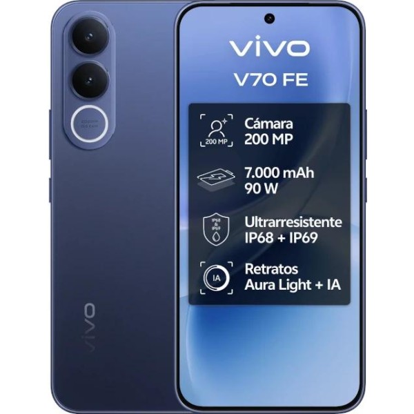 Vivo v70 fe 8gb 256gb bundle ch90w+ buds3 blue